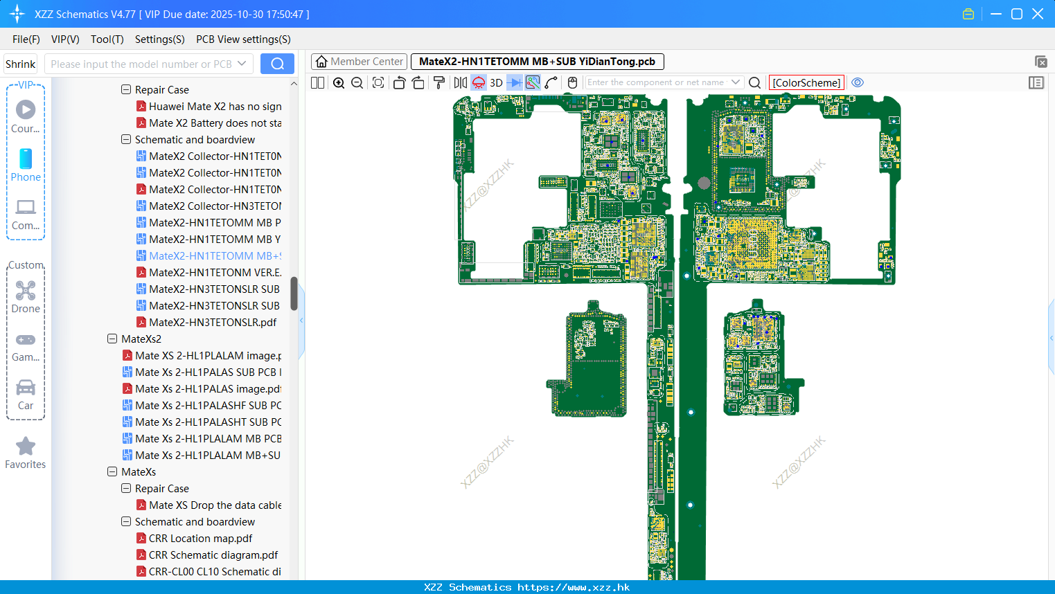 Huawei MateX2-HN1TETOMM MB+SUB bitmap